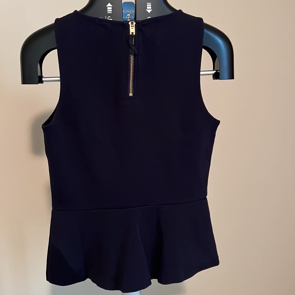 Lot of 2 JCrew sleeveless peplum knit tops - Picture 9 of 10